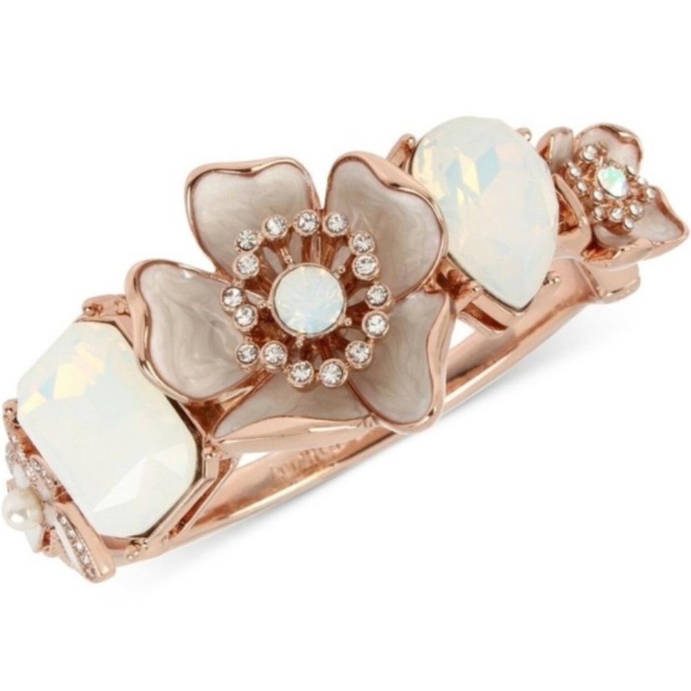 BETSEY JOHNSON Rose Gold Spring Bangle Bracelet - Picture 6 of 8